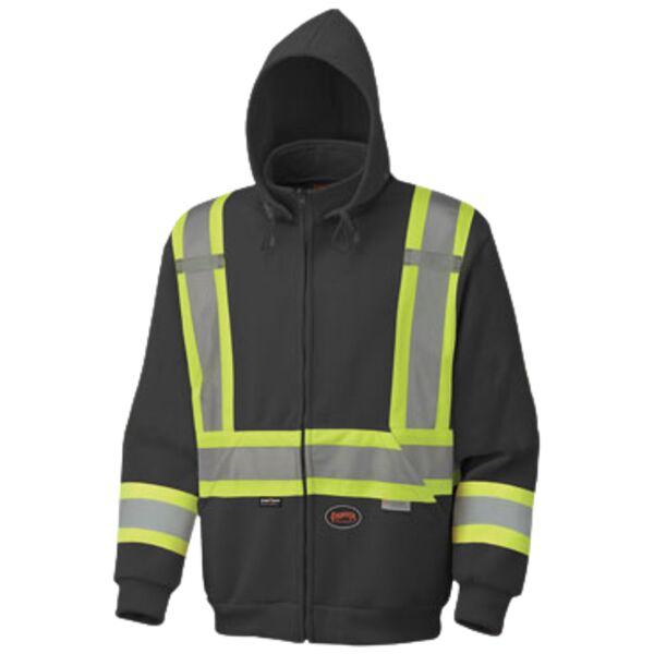 COG - HI-VIZ SAFETY HOODIE BLACK Thumbnail